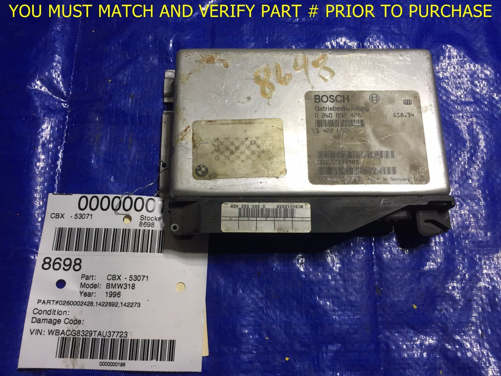 BMW *0260002428   1422692* Getriebesteuerung TCM TCU Transmission Control Module0
