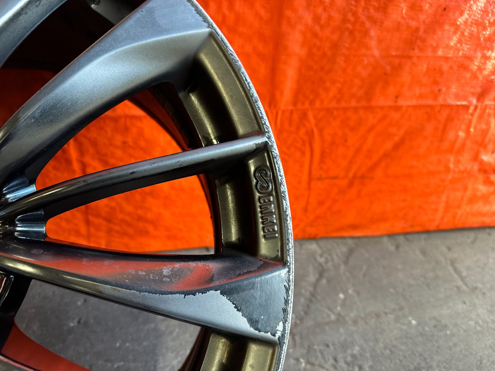 08 15 INFINITI G37 Q60 15 SPOKE ENKEI MODEL   REAR WHEEL RIM   OEM FACTORY 2782