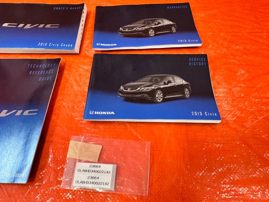 2013 13 HONDA CIVIC SI 2D COUPE   OWNERS MANUAL BOOKLET   OEM #2695