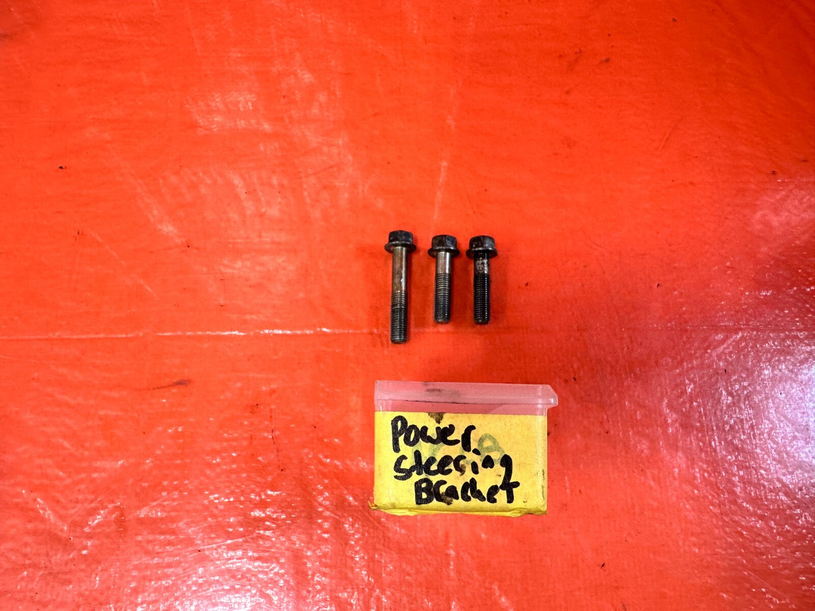 96 00 HONDA CIVIC   D16Y7 D16Y8 POWER STEERING PUMP AND BRACKET BOLTS OEM #2972