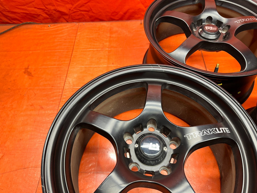 MOTEGI RACING TRAKLITE 17 INCH ALLOY WHEELS SET OF 3 17x8 +40 5x114.3 AFTERMARKE15