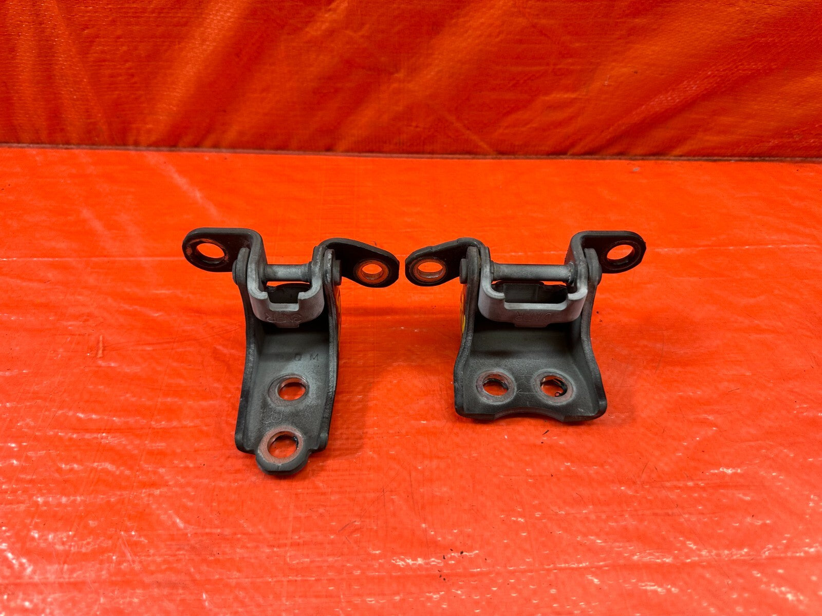 04 08 ACURA TSX   PASSENGER RIGHT FRONT DOOR HINGE SET UPPER LOWER   OEM #2050