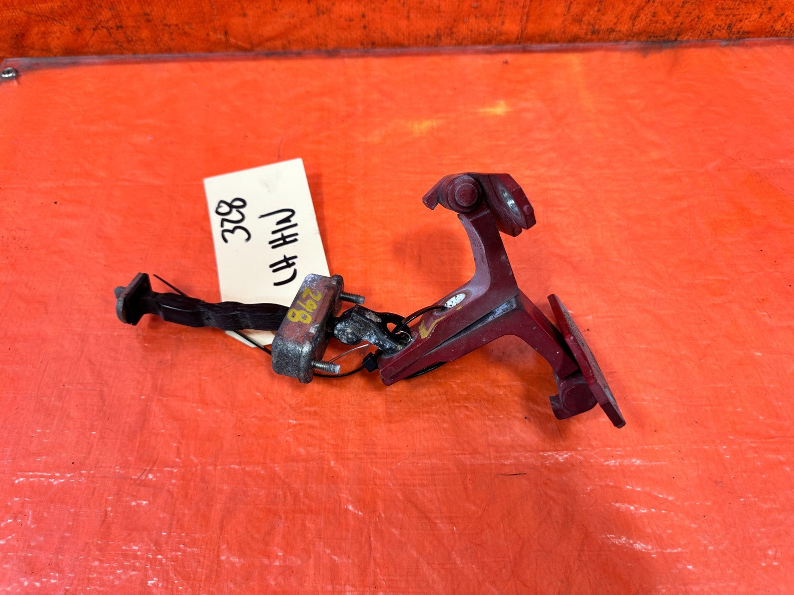 08 15 INFINITI G37 & Q60 COUPE DOOR CHECKER W/ BOTH DOOR HINGES   LEFT OEM 3284