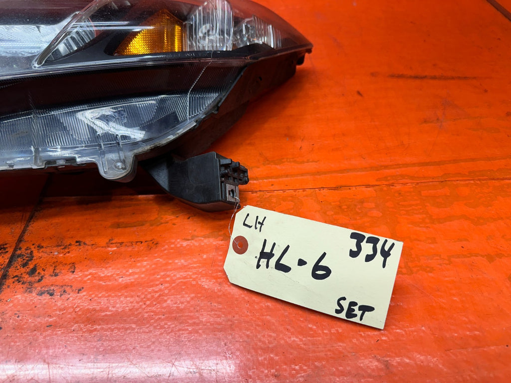 13 15 HONDA CIVIC SI 4D 2.4L FRONT LEFT RIGHT HEADLIGHT LAMP ASSEMBLY SET OEM #31