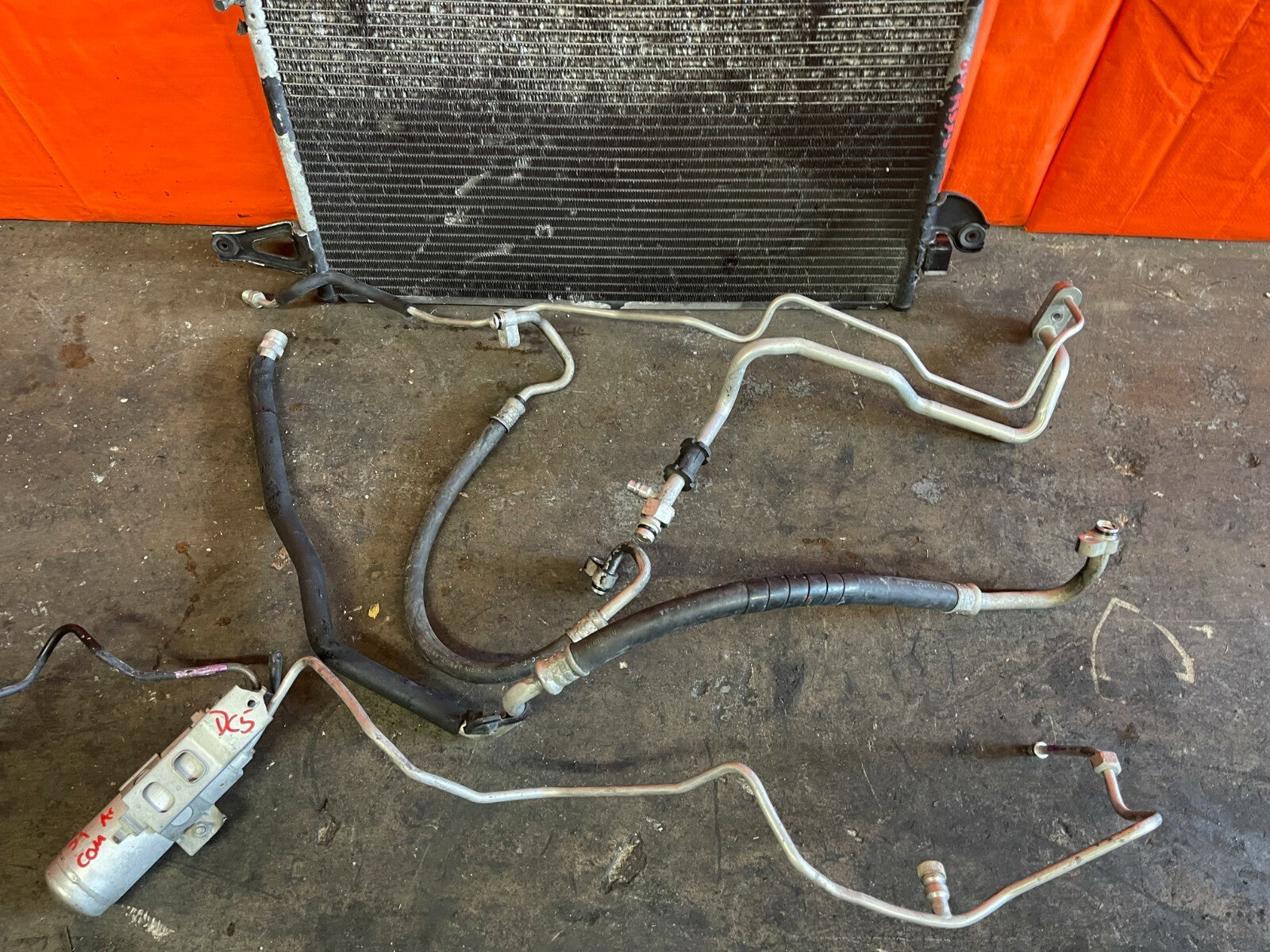 02 06 ACURA RSX TYPE S & BASE   COMPLETE AC LINE SET LINES W/ CONDENSER OEM #394
