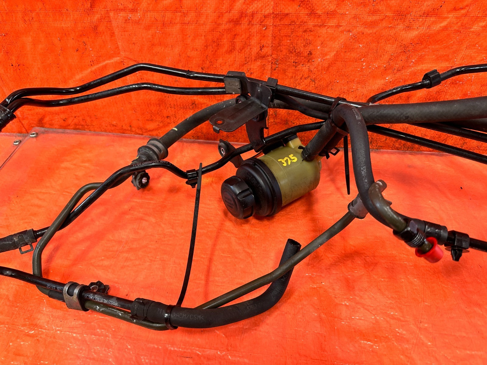 12 14 HYUNDAI GENESIS COUPE BK2 2.0L POWER STEERING LINES W/ RESERVOIR TANK  3256