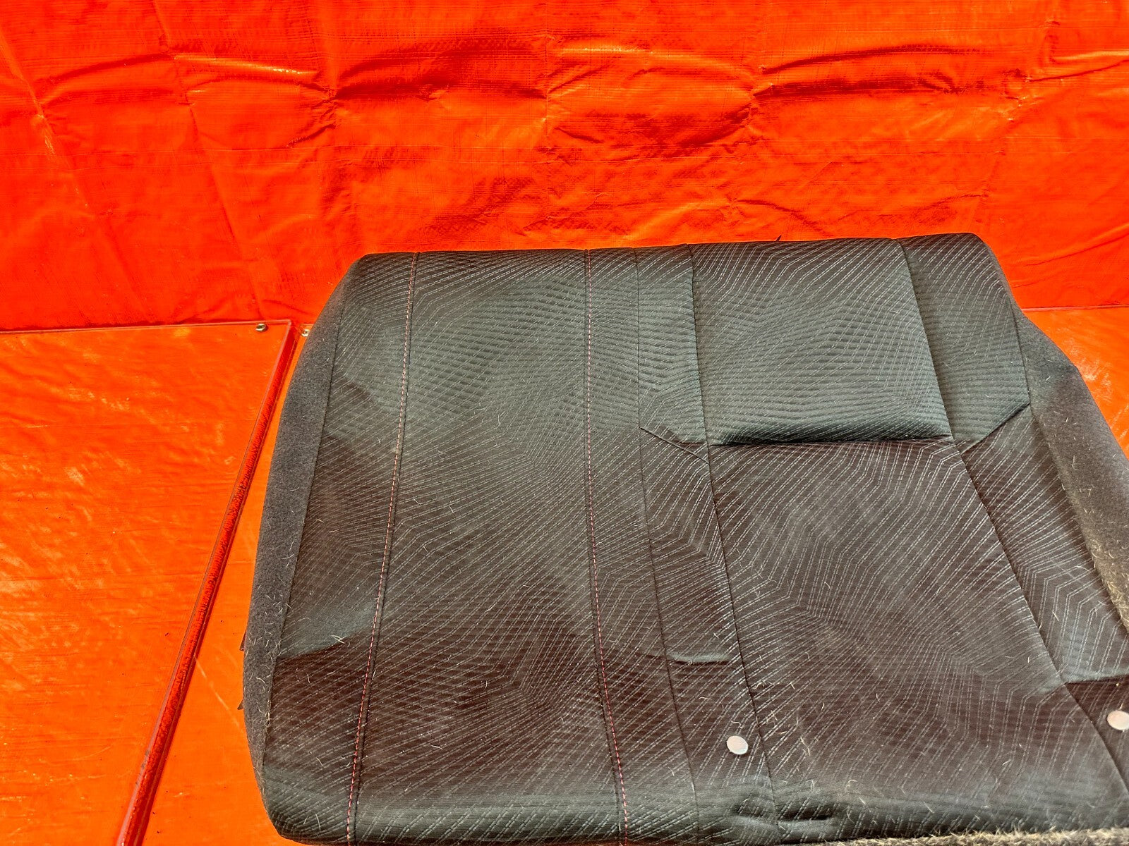 12 13 HONDA CIVIC SI 2D COUPE DRIVER LEFT REAR UPPER SEAT SKIN CLOTH FABRIC OEM8