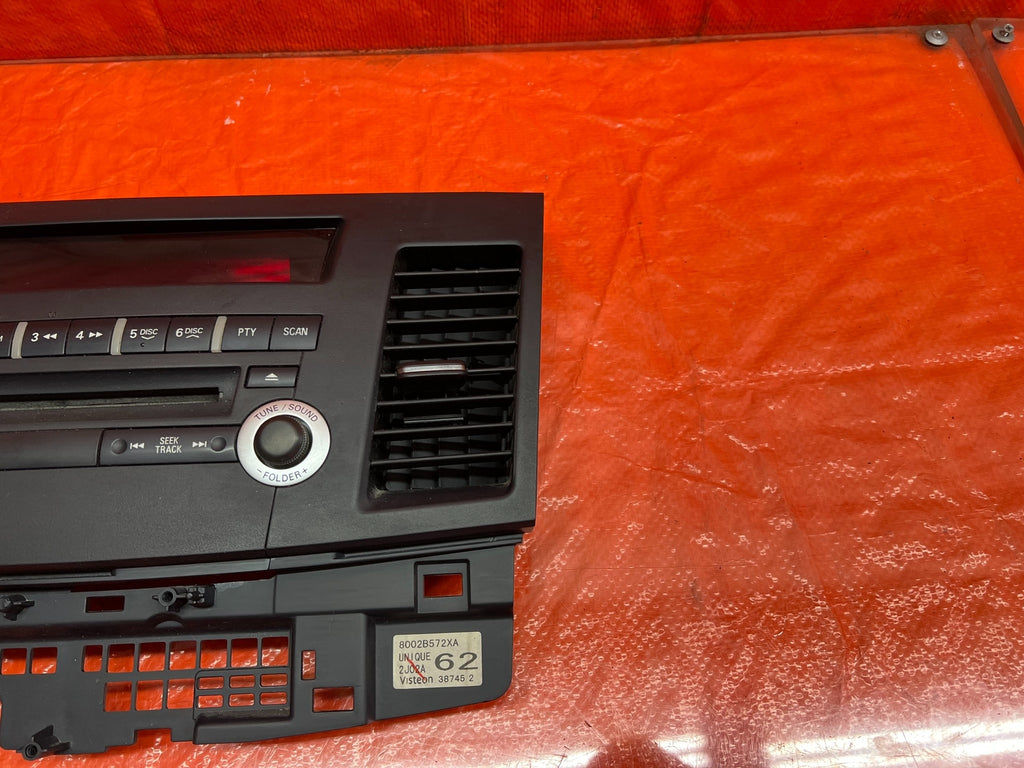 12 13 LANCER EVOLUTION X EVO 10   5 SPEED   RADIO STEREO FACE PLATE   OEM #1777