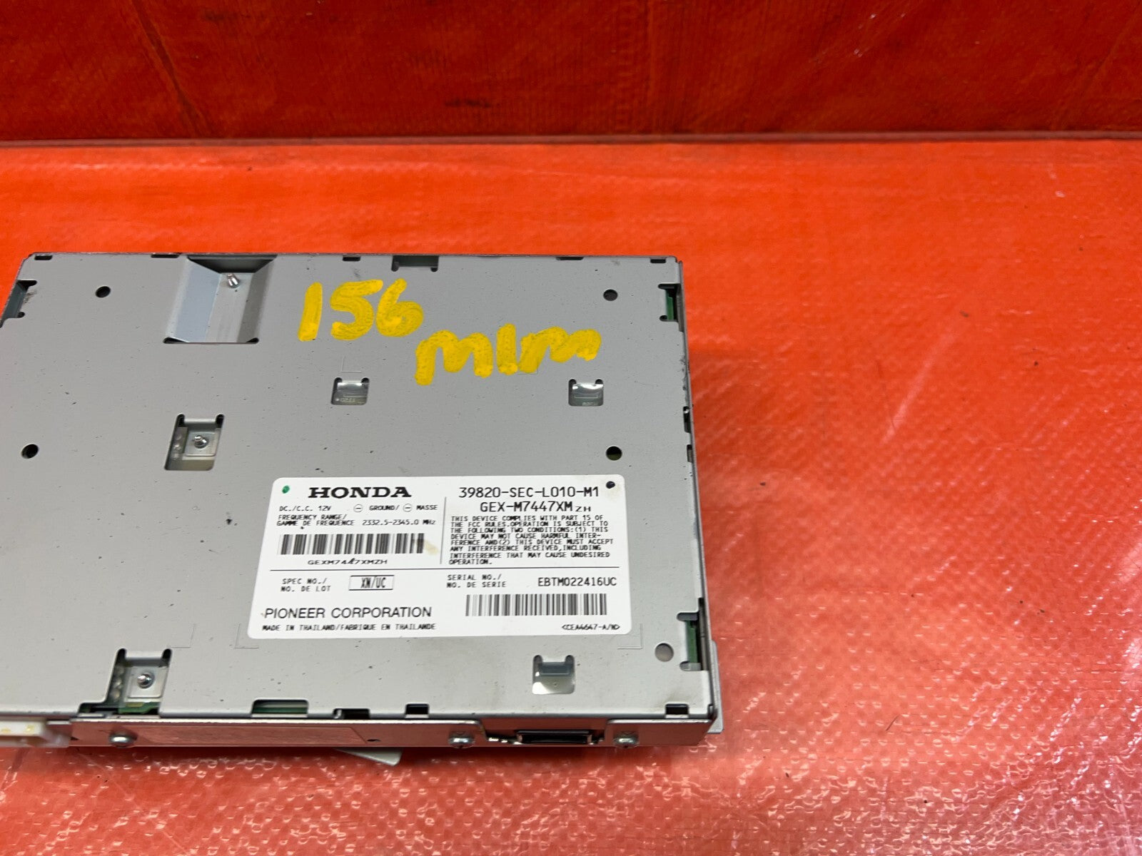 2005 05 ACURA TSX   XM RADIO RECEIVER MODULE COMPUTER   OEM FACTORY #1563