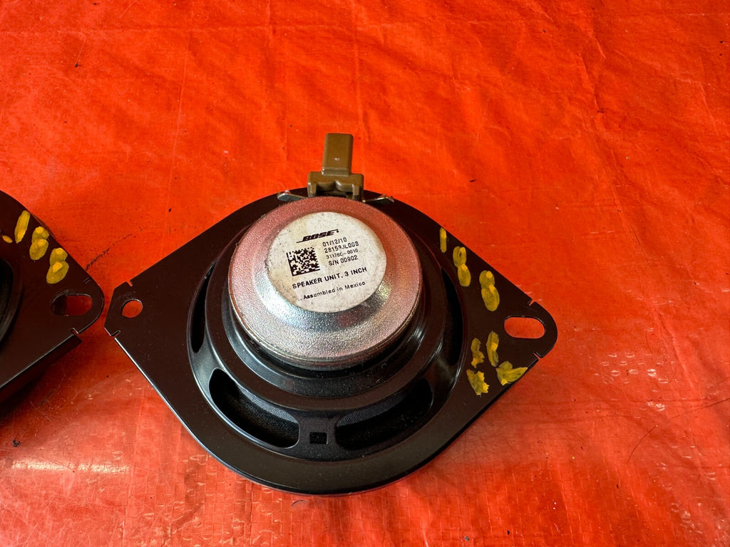 08 15 INFINITI G37 Q60 2D BOSE REAR QUARTER PANEL TRIM SPEAKERS LEFT & RIGHT 18815