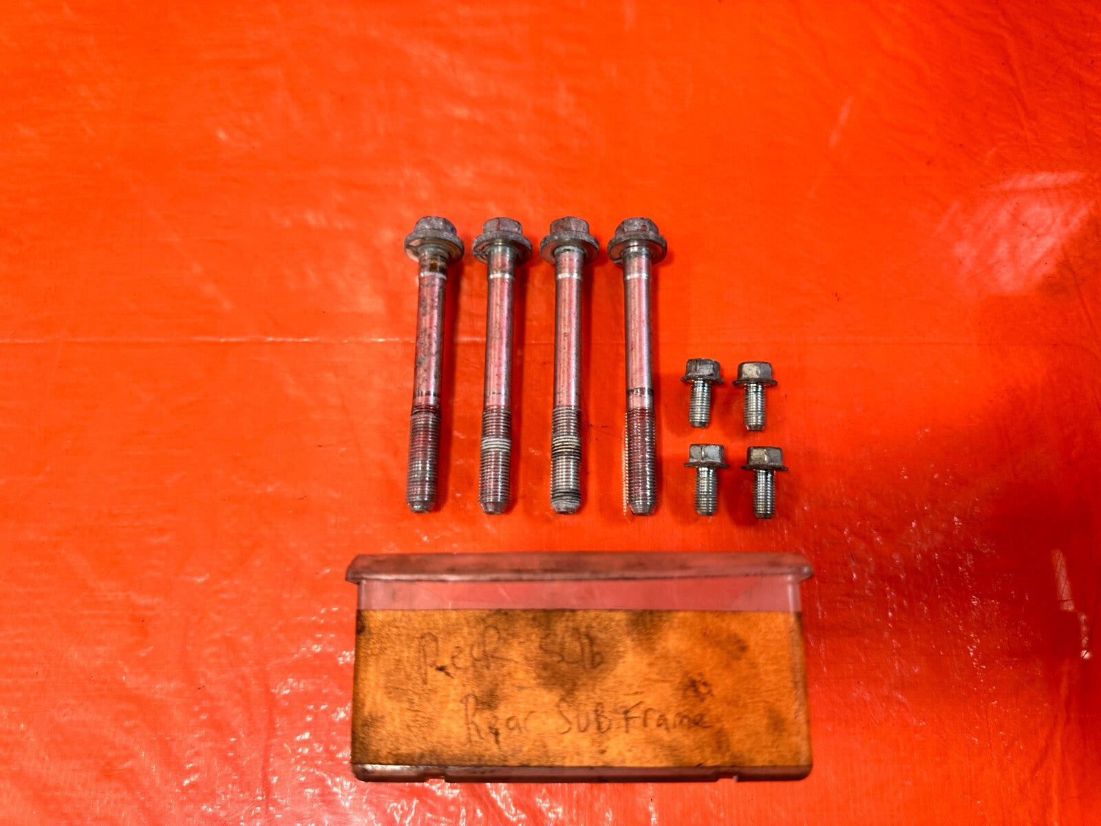 13 20 SUBARU BRZ   REAR SUBFRAME CROSSMEMBER CARRIER BOLTS   OEM FACTORY #2920