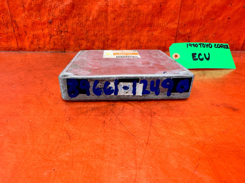 OEM 1990 TOYOTA COROLLA ECU # 89661 12490 ENGINE COMPUTER BRAIN ECM #1112 #ZJ553