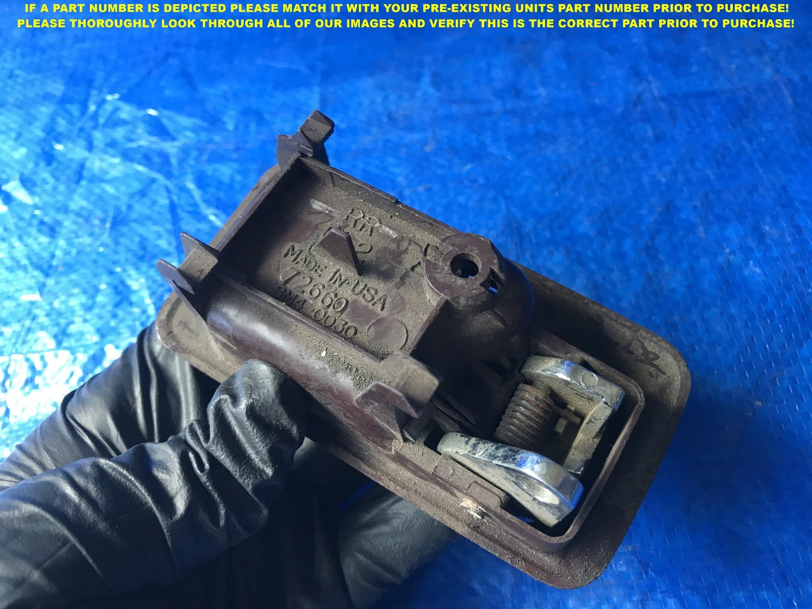 OEM 1990 1991 1992 1993 HONDA ACCORD DRIVER LEFT REAR INTERIOR DOOR HANDLE  1