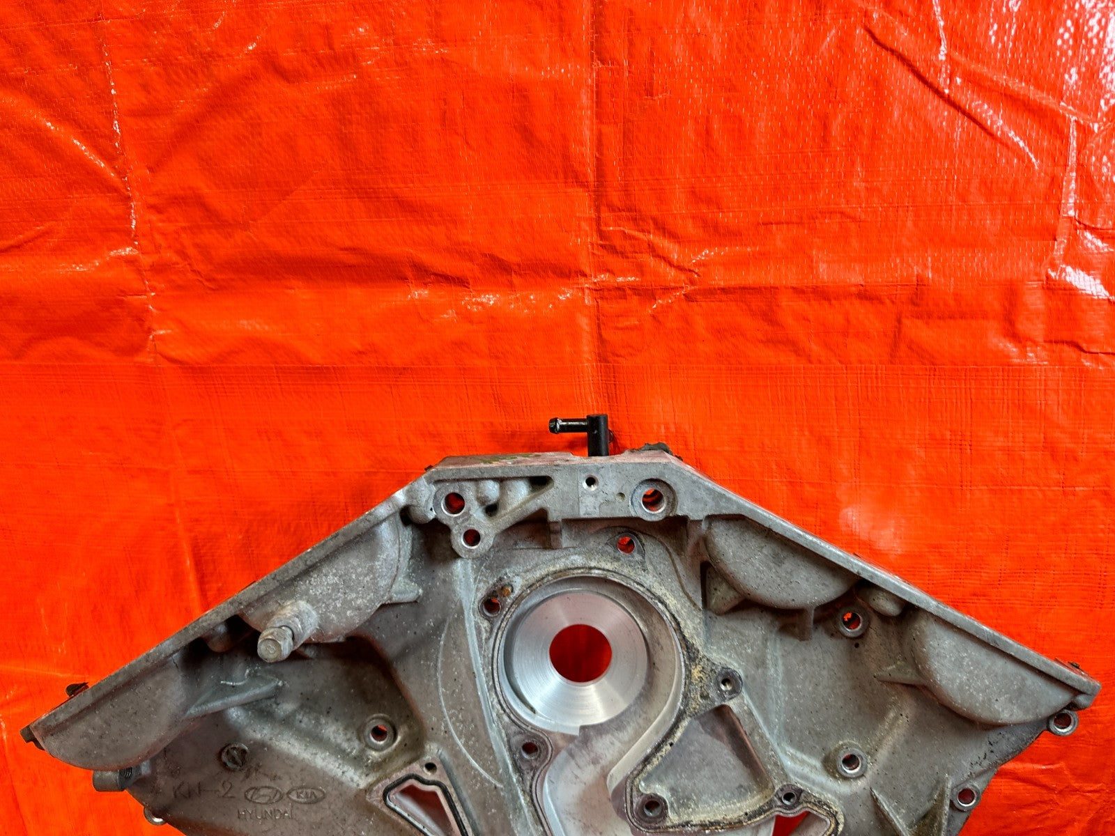 13 16 HYUNDAI GENESIS COUPE 3.8L G6DJ   ENGINE MOTOR TIMING CHAIN COVER OEM #2992