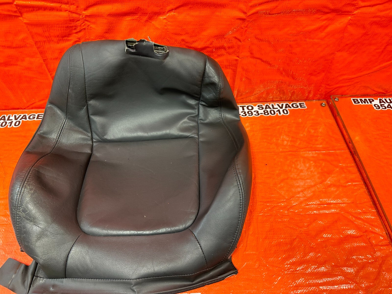 98 01 ACURA INTEGRA 2D GRAY PASSENGER RIGHT FRONT UPPER SEAT LEATHER SKIN OEM9