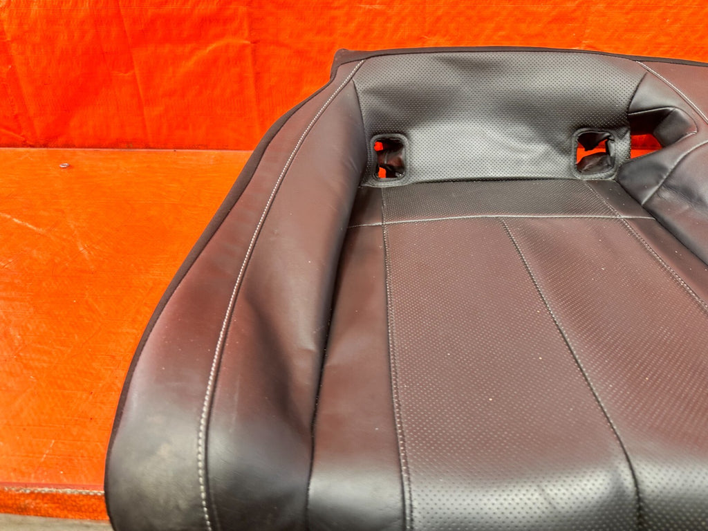 17 20 INFINITI Q60   BLACK LEATHER REAR SEAT LOWER SEAT SKIN WRAP   OEM #28918