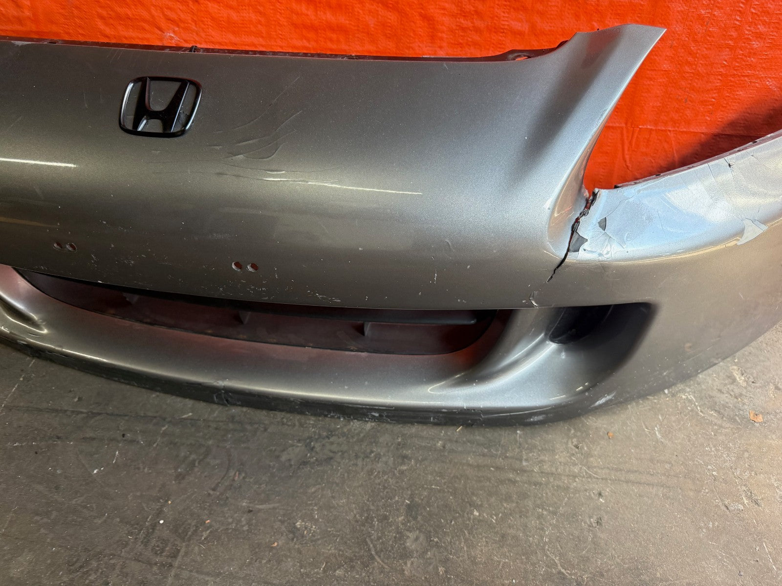 00 09 HONDA S2000   AP2 FRONT BUMPER COVER W/ CENTER INSERT   NEEDS WORK   OEM5