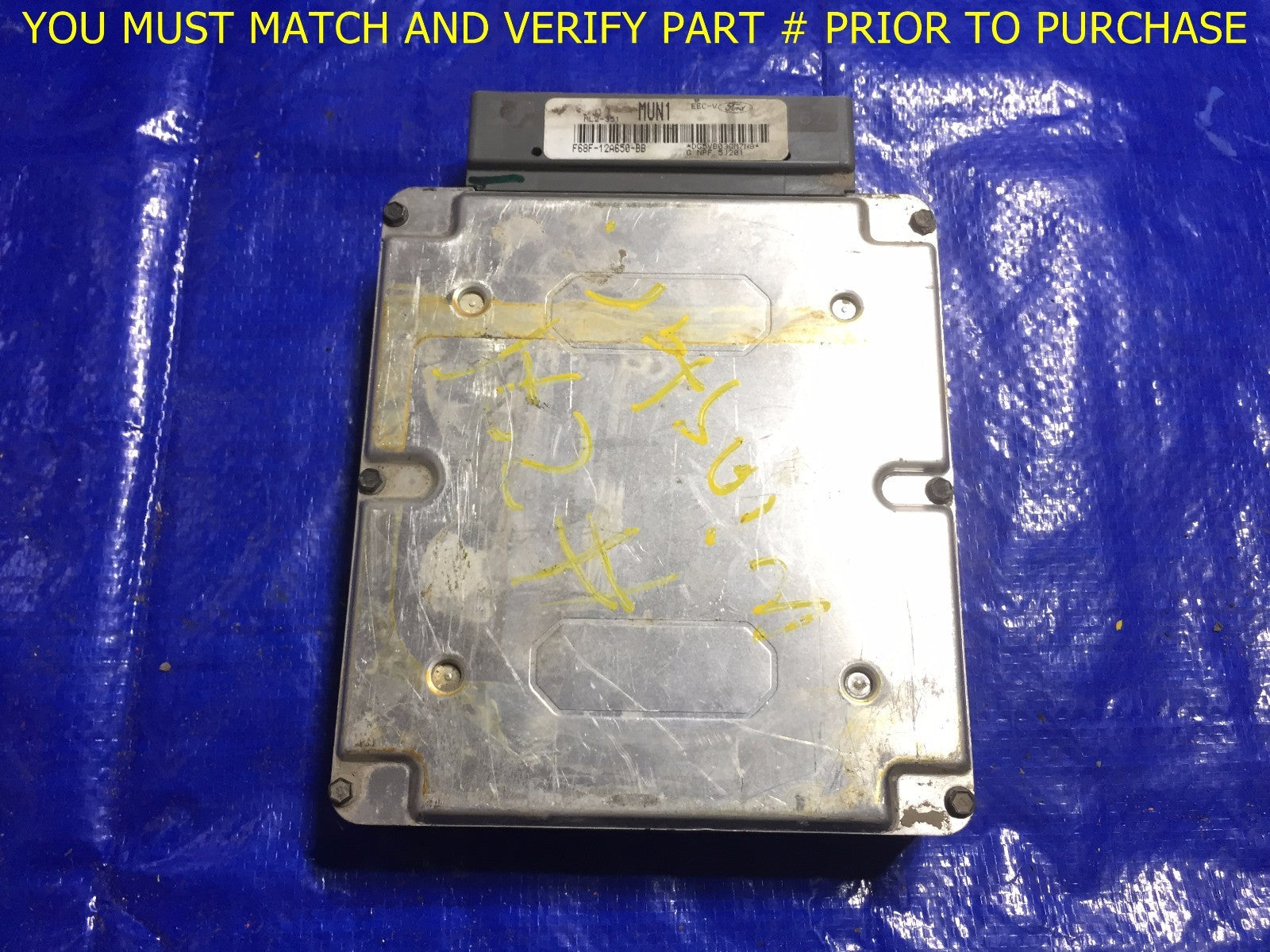 OEM 1997 FORD WINDSTAR ENGINE COMPUTER UNIT ECU ECM UNIT MODULE F68F 12A650 BB0