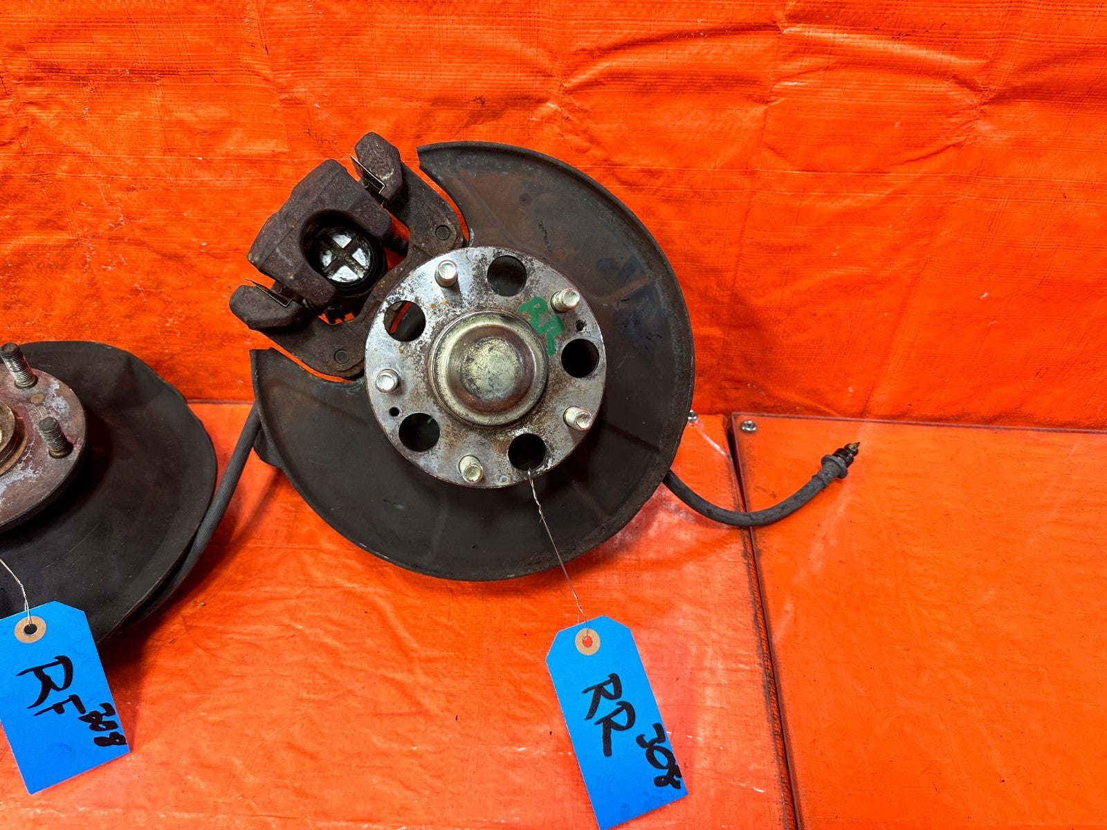 01 05 HONDA CIVIC 32MM EP3 5x114.3 5 LUG CONVERSION SPINDLES KNUCKLES HUBS OEM2