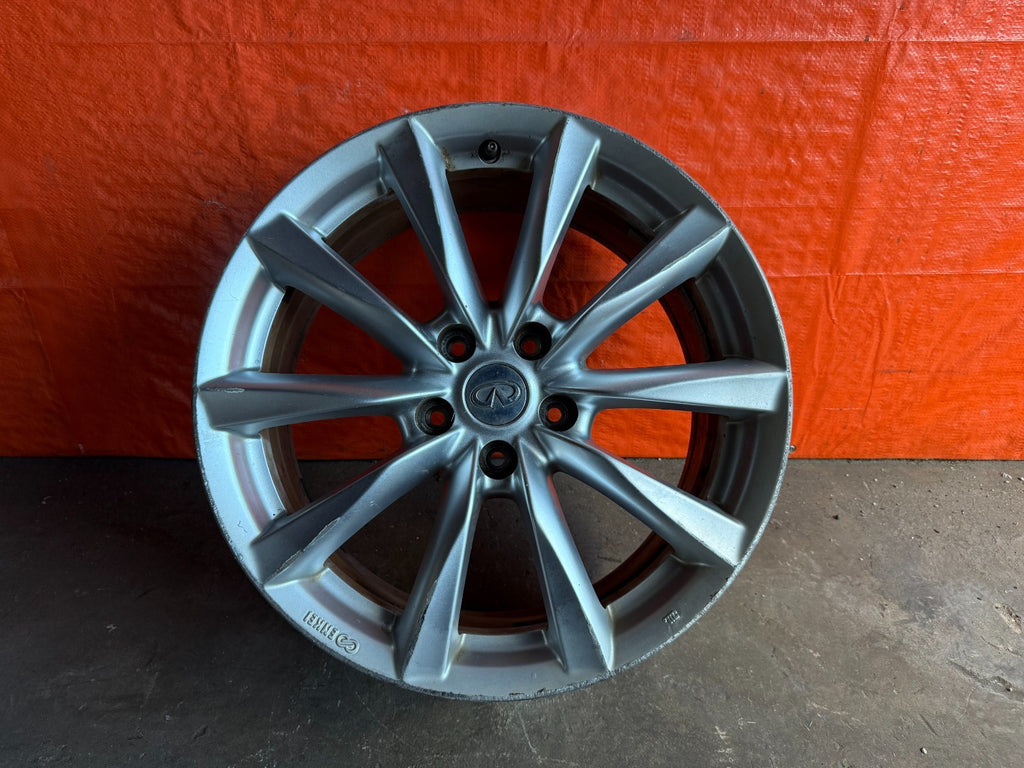 08 15 INFINITI G37 Q60   10 SPOKE   18 INCH   FRONT WHEEL RIM   OEM #310 20