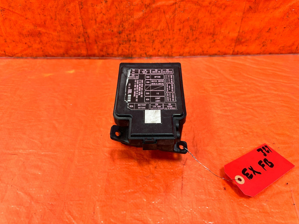 92 95 HONDA CIVIC   EXTERIOR ENGINE BAY FUSE BOX COVER LID DIAGRAM   OEM #3273