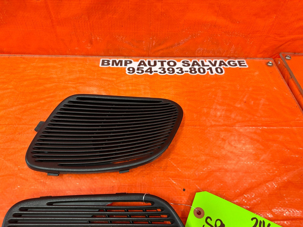 94 01 ACURA INTEGRA 2D REAR SPEAKER COVER TRIM PLASTIC LEFT & RIGHT BLACK OEM 468