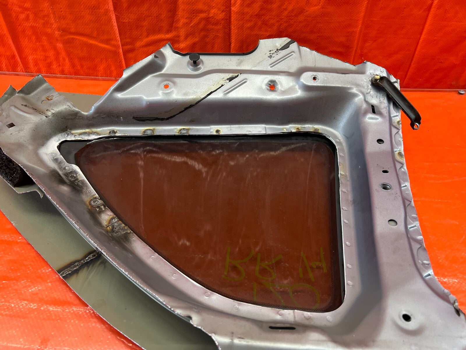 97 01 HONDA PRELUDE PASSENGER RIGHT REAR 1/4 GLASS WINDOW PANEL OEM FACTORY #1208