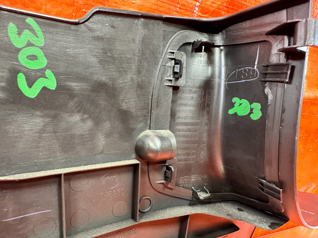 09 11 MAZDA RX8 RX 8   KICK PANEL   DRIVER LEFT SIDE   BLACK COLOR   OEM 3033
