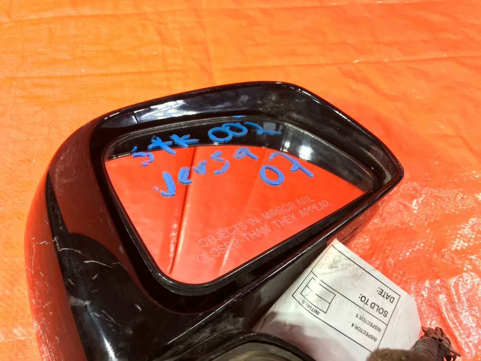 OEM 2010 2011 2012 NISSAN VERSA PASSENGER RIGHT SIDE VIEW MIRROR   BLACK   5