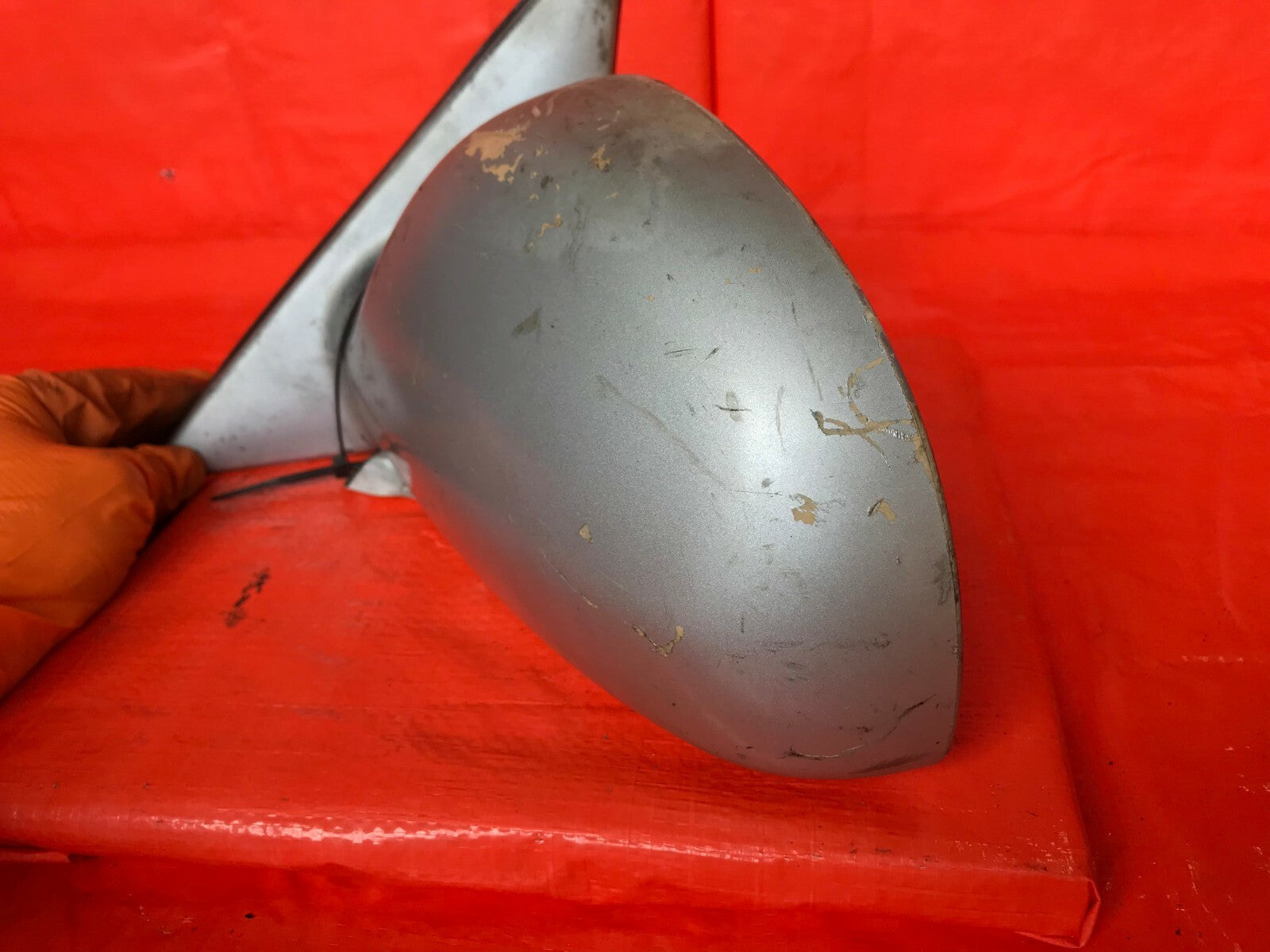 OEM 2002 2003 2004 HYUNDAI ACCENT DRIVER LEFT SIDE VIEW MIRROR   SILVER   5 WIRE2