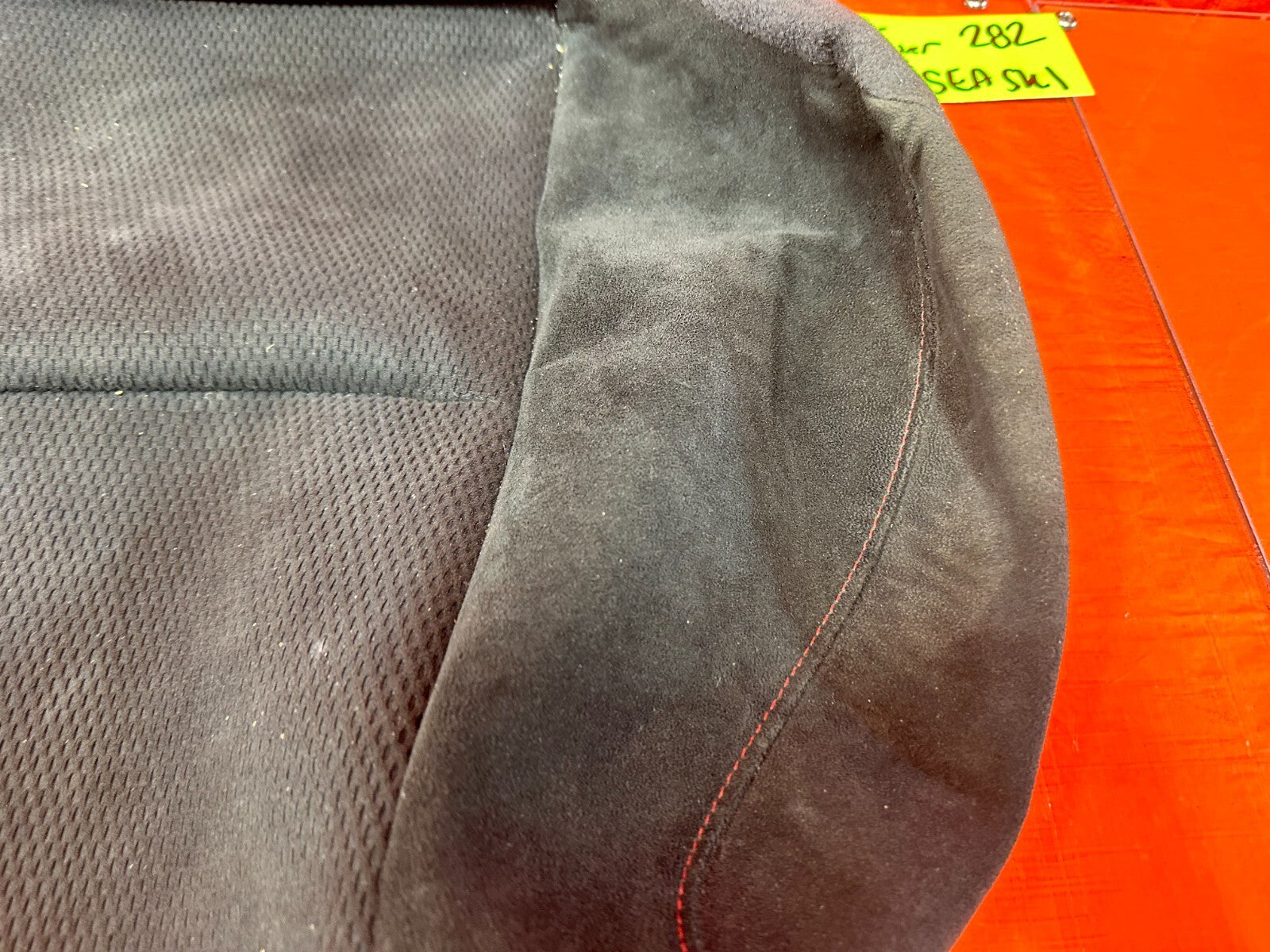 07 08 HONDA CIVIC SI SEDAN    REAR LOWERR SEAT SKIN COVER FABRIC CLOTH   2824