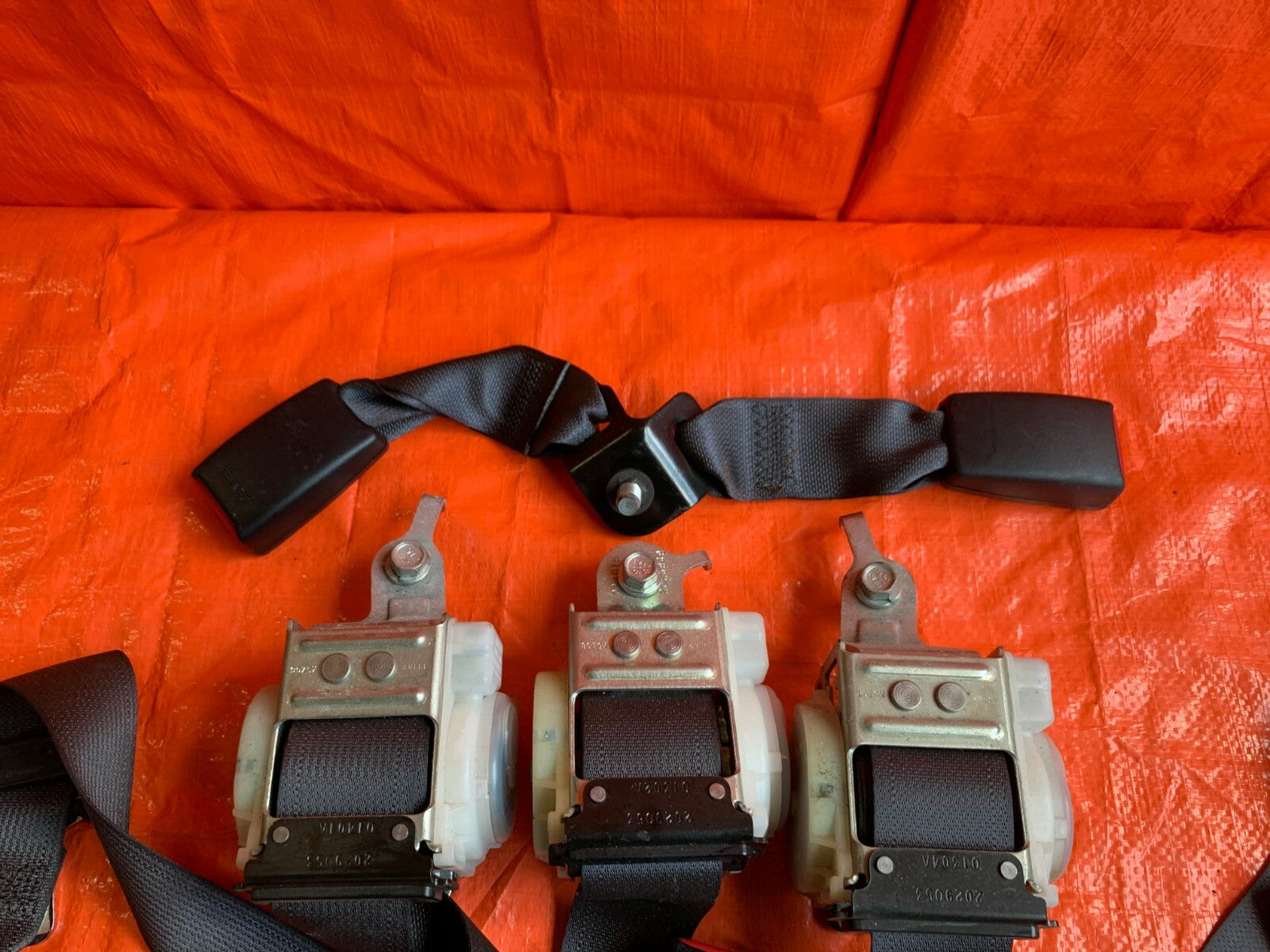 OEM 2006 06 HONDA CIVIC SI COUPE   COMPLETE REAR SEAT BELT SET LEFT RIGHT CENTER7