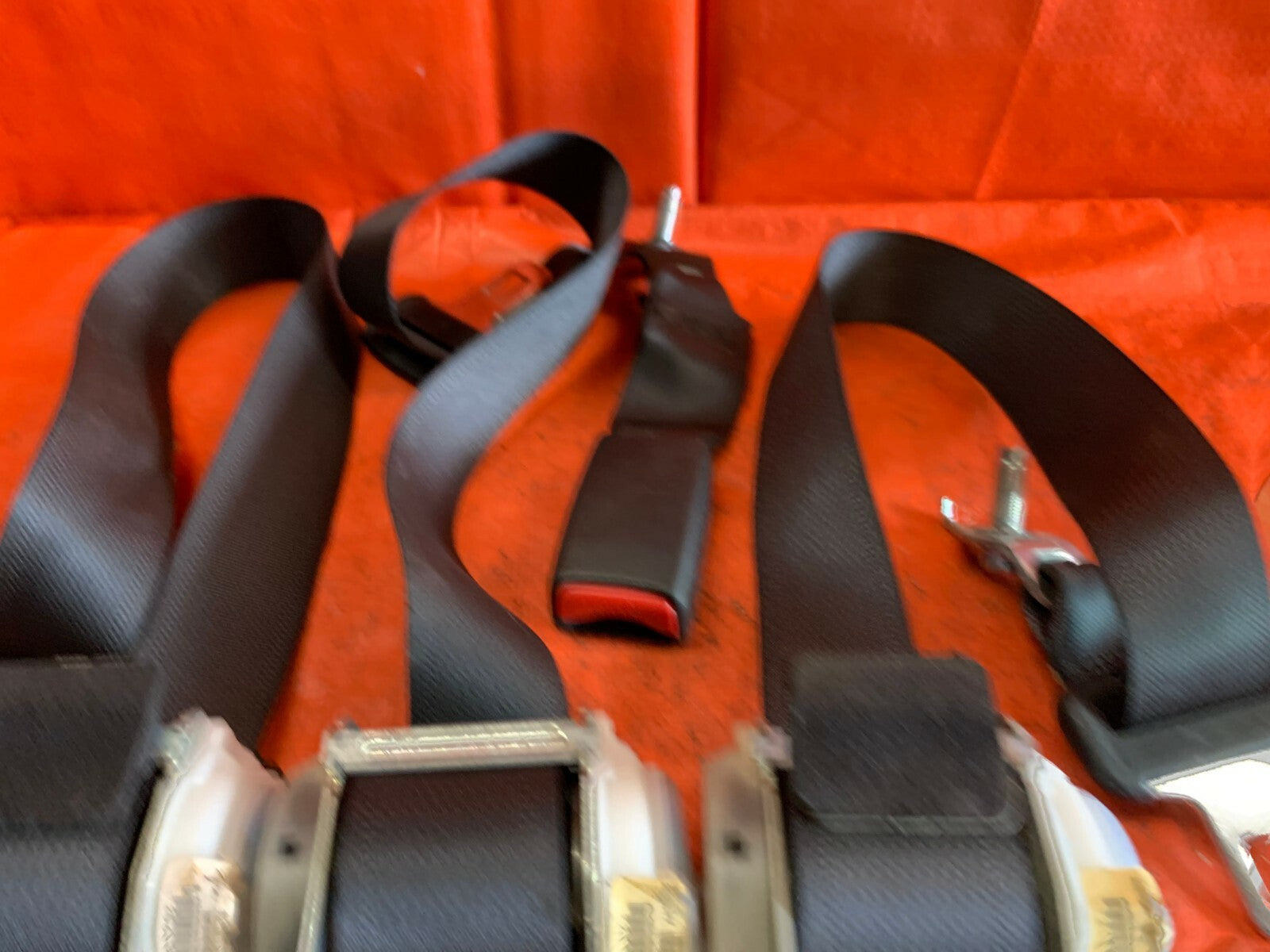 OEM 2008 08 HONDA CIVIC SI COUPE   COMPLETE REAR SEAT BELT SET LEFT RIGHT CENTER5