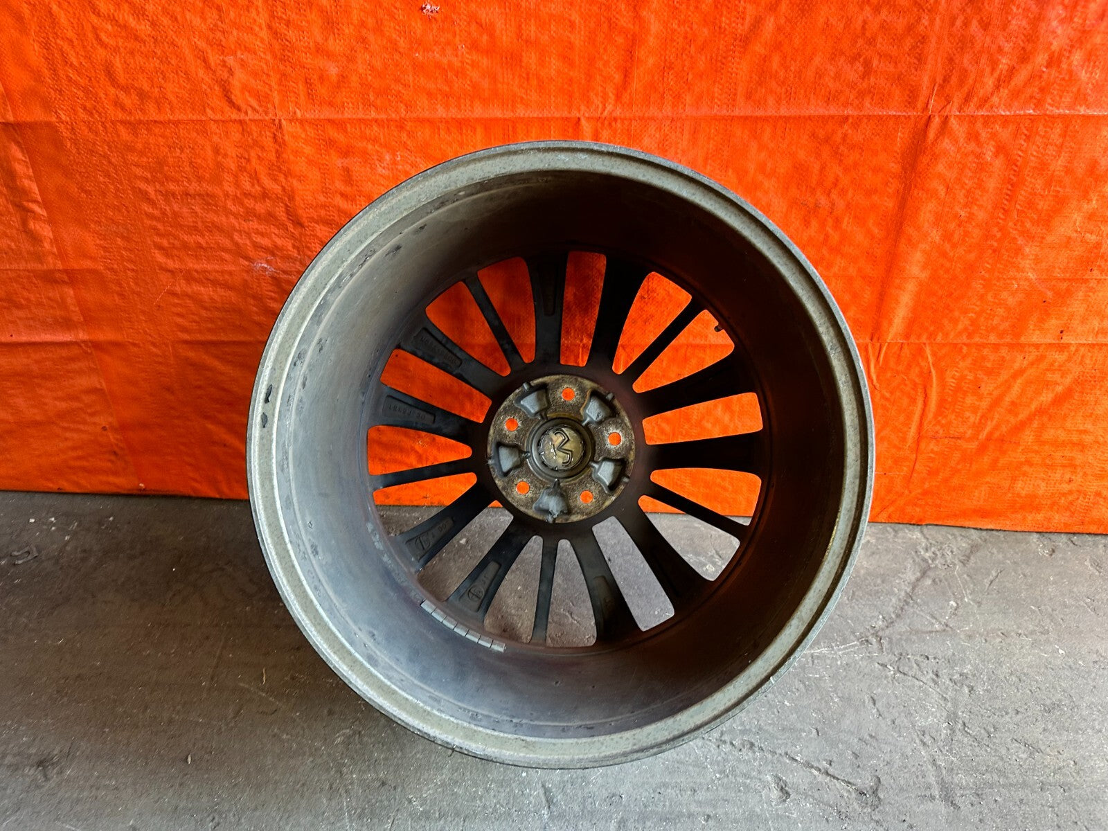 08 15 INFINITI G37 Q60 15 SPOKE ENKEI MODEL   REAR WHEEL RIM   OEM FACTORY 27813