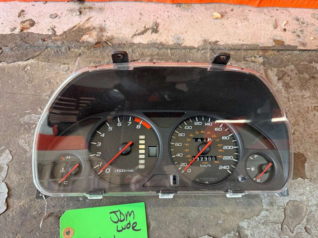 97 01 HONDA PRELUDE   AUTOMATIC INSTRUMENT GAUGE CLUSTER SPEEDOMETER  OEM #LUDE3
