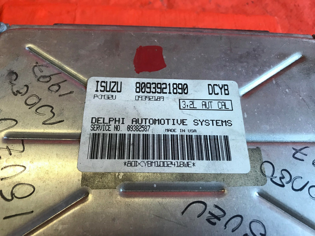 OEM ISUZU ENGINE COMPUTER   ECU ECM EBX BRAIN PART #   8093921890 DCYB2