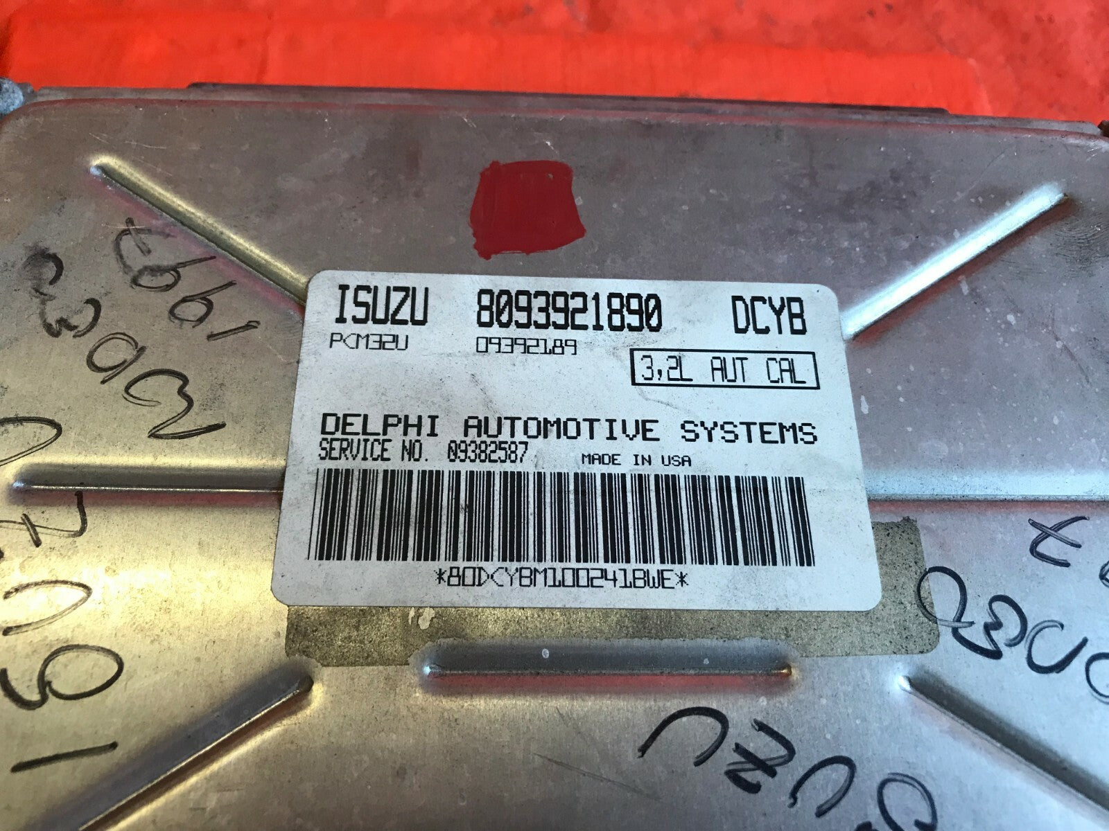 OEM ISUZU ENGINE COMPUTER   ECU ECM EBX BRAIN PART #   8093921890 DCYB2