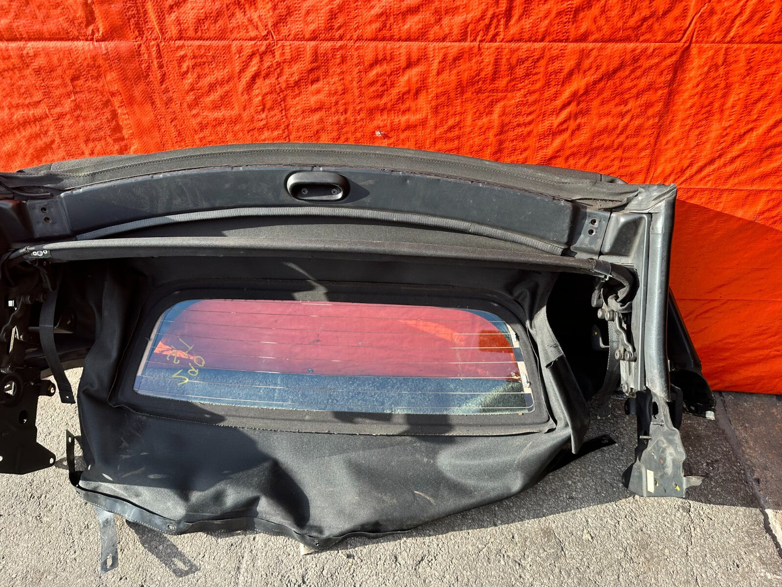 00 09 HONDA S2000   SOFT TOP CONVERTIBLE TOP W/ REAR GLASS AND MOUNTING FRAME16