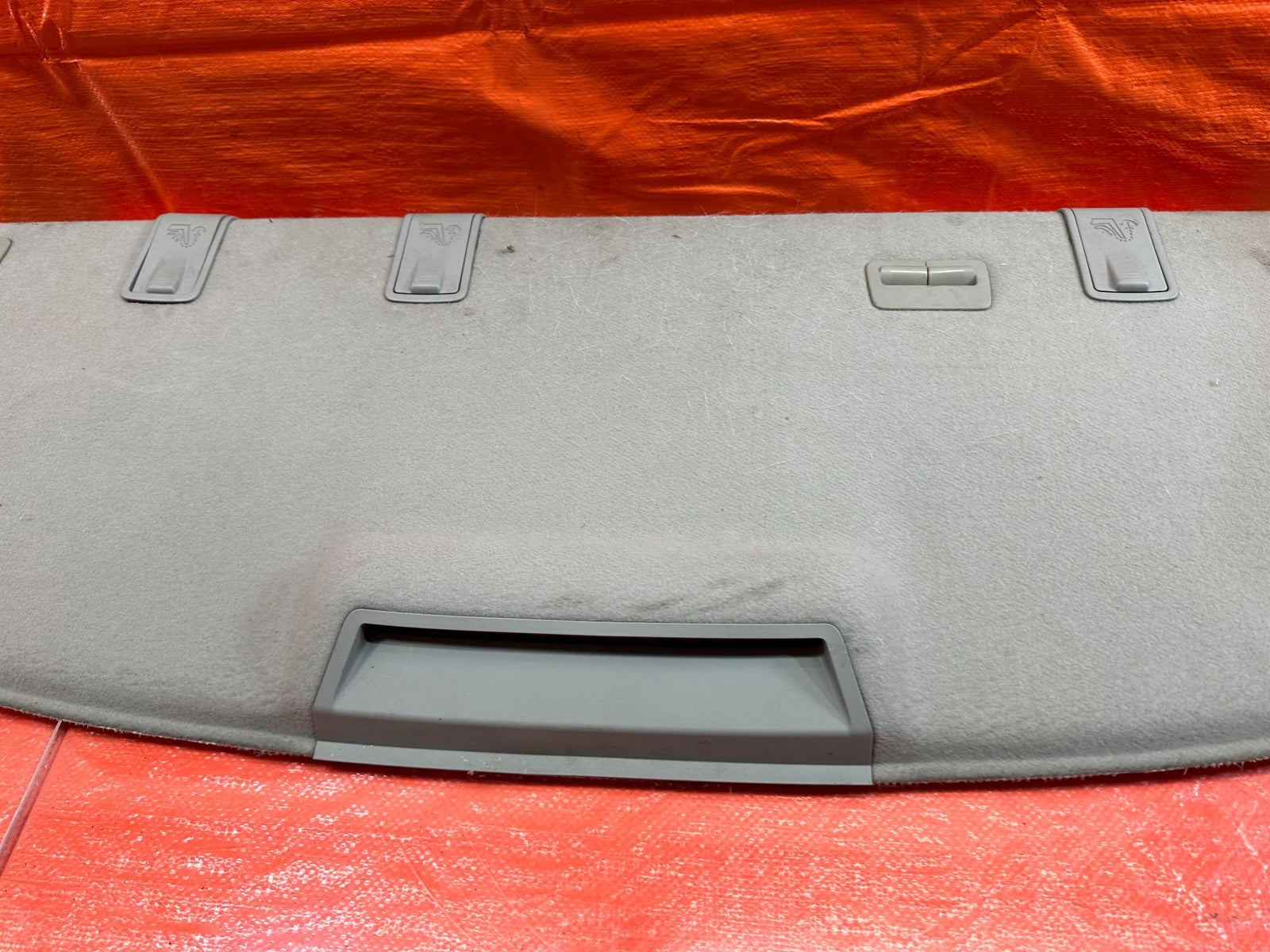 07 13 INFINITI G35 G37 SEDAN   REAR SPEAKER COVER TRAY LINER TRIM   GRAY OEM 1926