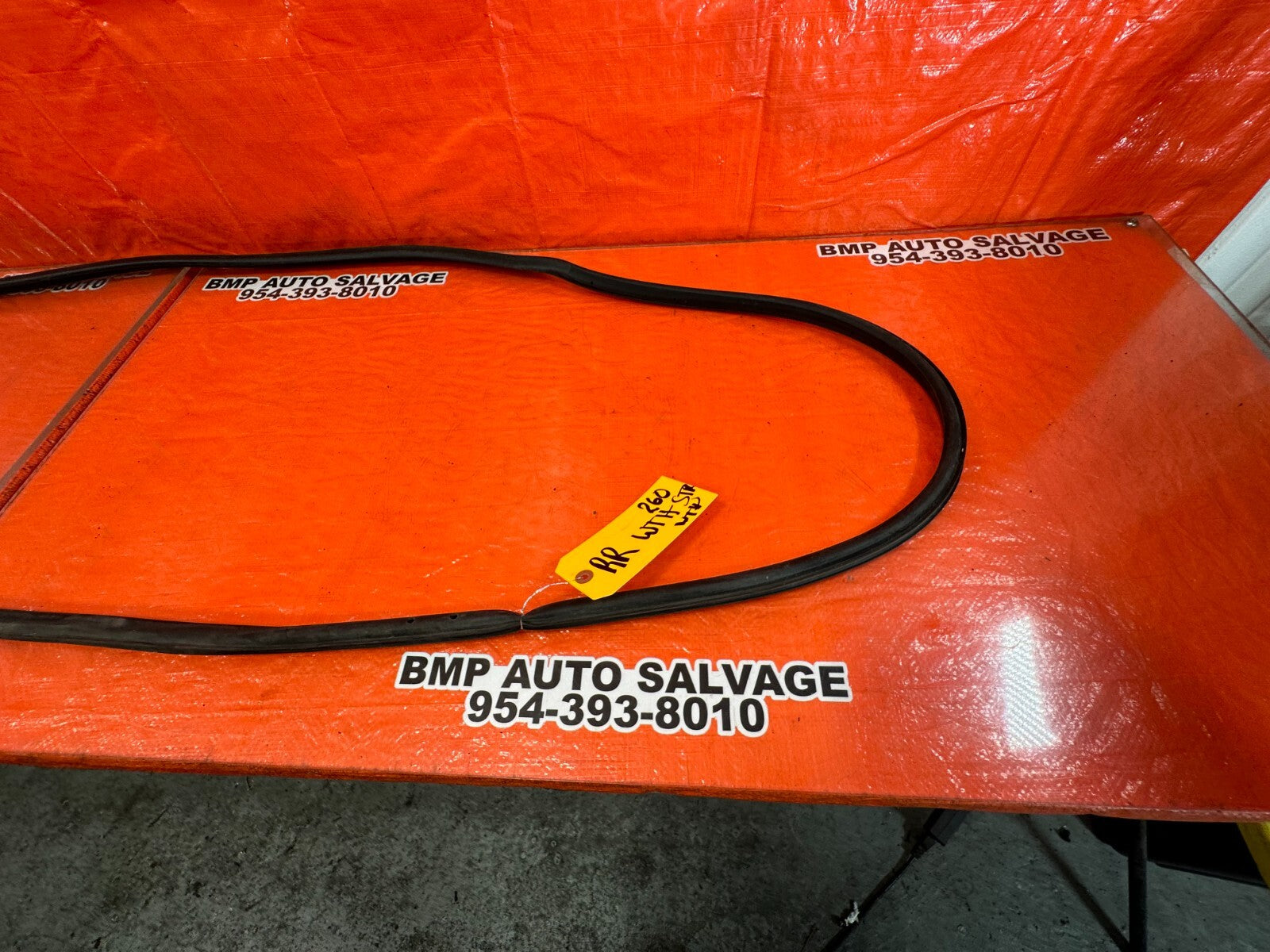 06 11 CIVIC 4D SEDAN   PASSENGER RIGHT REAR WEATHER STRIP SEAL GASKET OEM #2602