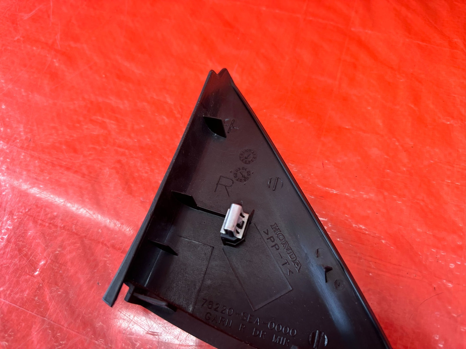 04 08 ACURA TSX INTERIOR MIRROR TRIM COVER PLASTIC GARNISH RIGHT SIDE OEM #20910