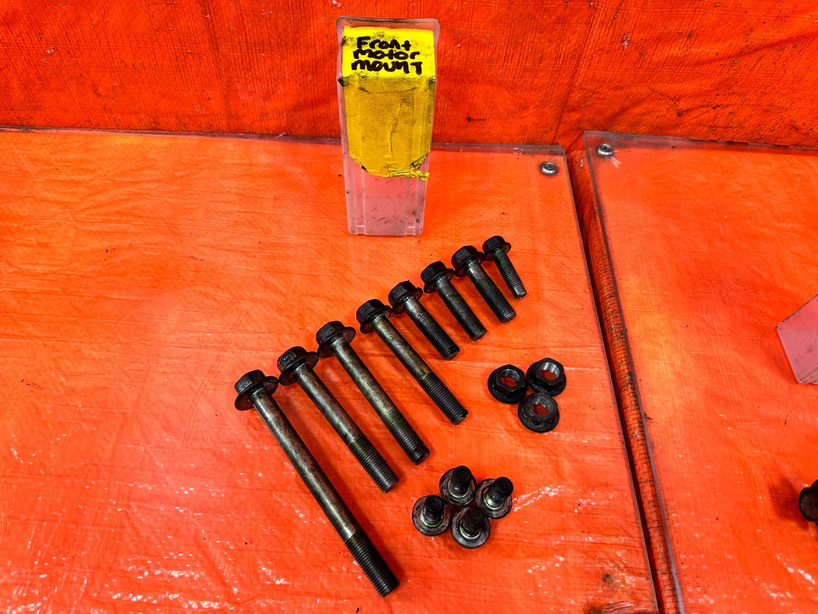 04 08 ACURA TSX   K24A2   FRONT ENGINE MOTOR MOUNT BOLTS HARDWARE   OEM #3220