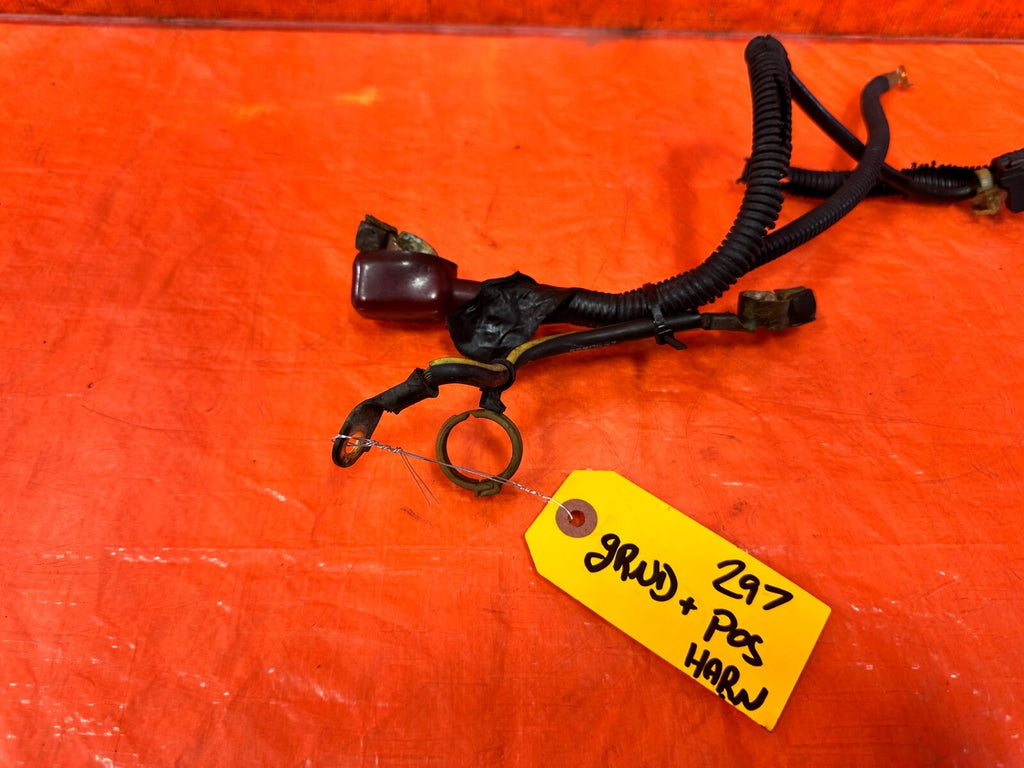 96 00 HONDA CIVIC NEGATIVE & POSITIVE TERMINAL CHARGE STARTER HARNESS   OEM #2971