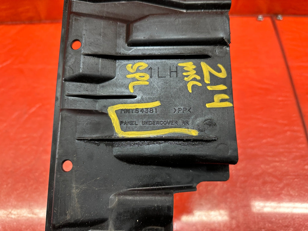 08 15 LANCER EVOLUTION X EVO 10 UNDER COVER SPLASH TRIM PANEL MN154381 OEM #2147