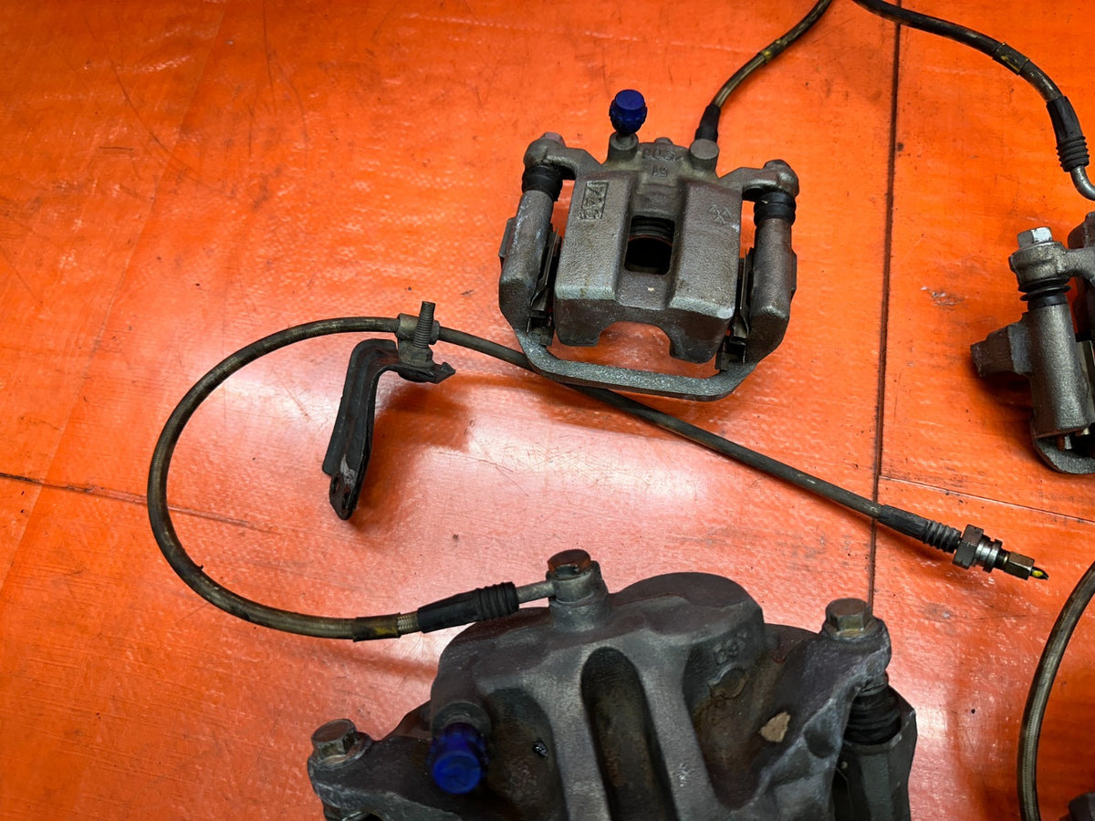 03-08 NISSAN 350Z FRONT REAR LEFT RIGHT BRAKE CALIPERS SET OF 4 OEM #34611