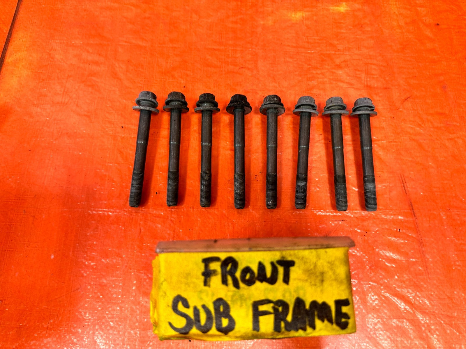 88 91 HONDA CIVIC   FRONT SUBFRAME CROSSMEMBER K FRAME BOLTS   OEM 3250