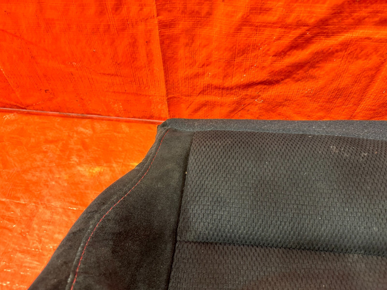 06 11 HONDA CIVIC SI RIGHT FRONT LOWER SEAT SKIN CLOTH FABRIC COVER OEM #2827