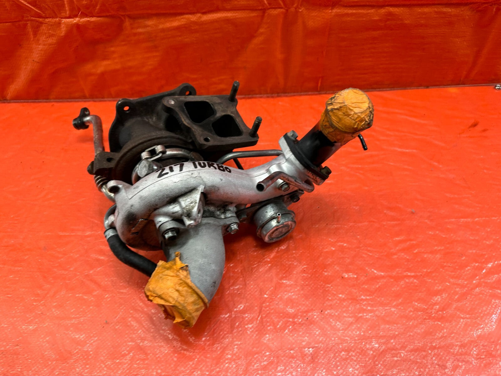 08 15 LANCER EVOLUTION X EVO 10   4B11T FACTORY TURBO CHARGER SET UP   OEM #2177