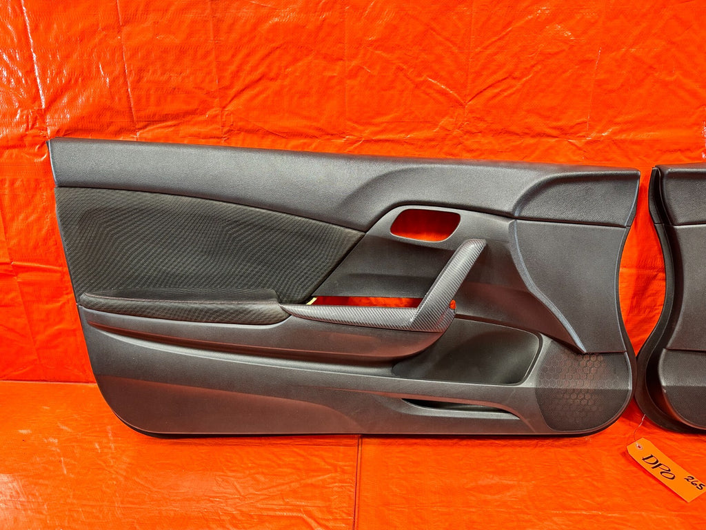 2013 13 HONDA CIVIC SI 2D COUPE   LEFT AND RIGHT DOOR PANELS DOOR PANEL SET #26510