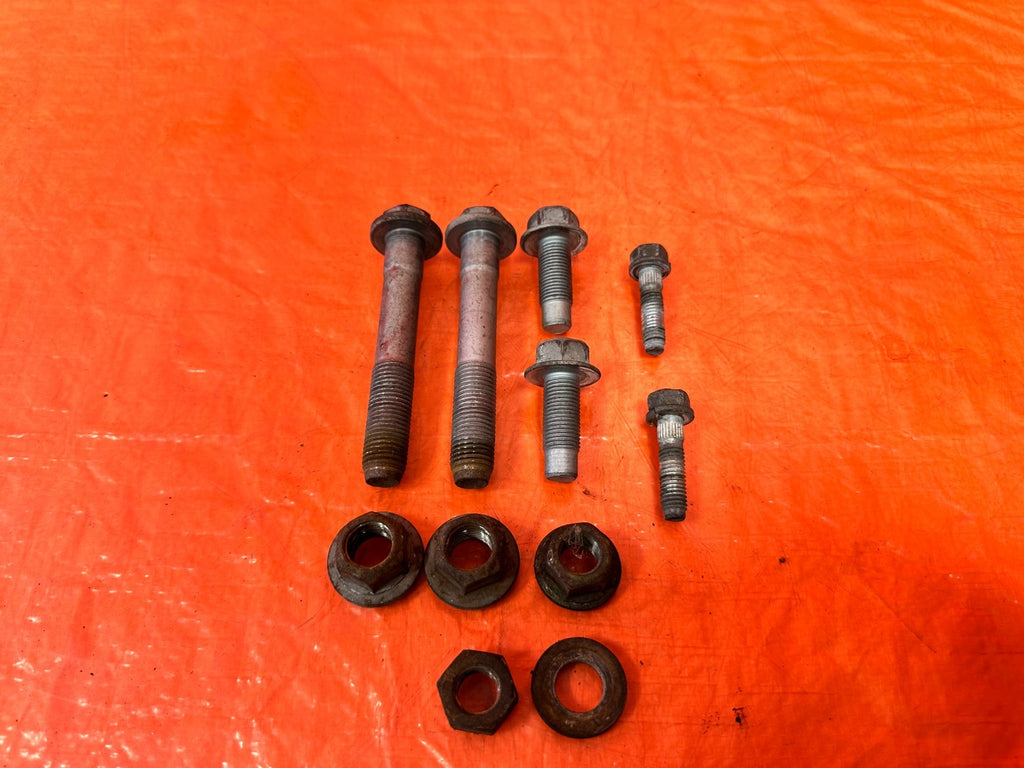 08 15 INFINITI G37 Q60 POWER STEERING RACK MOUNTING BOLTS NUTS HARDWARE OEM #3281